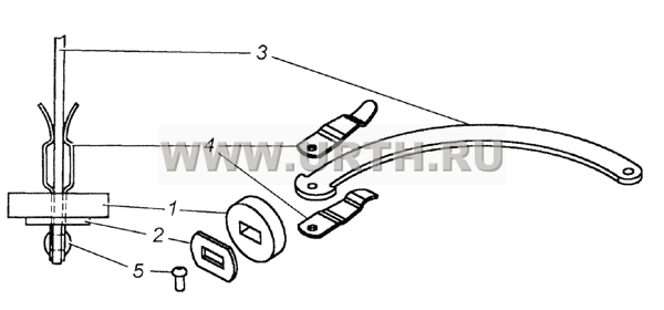 5320-6106083 Ограничитель двери в сборе