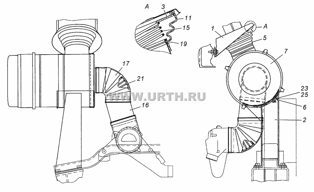 6350-1109001-10 Установка воздушного фильтра 6350-1109001-10 Установка воздушного фильтра
