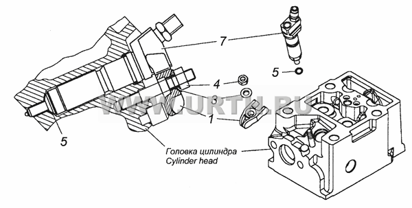 740.50-1112000 Установка форсунки