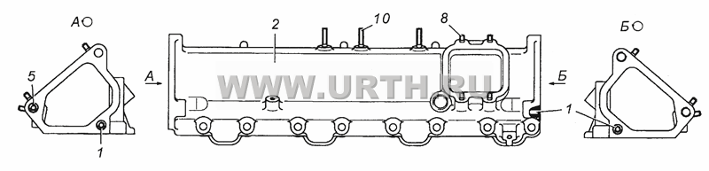 7406.1115014.40 Коллектор впускной левый в сборе