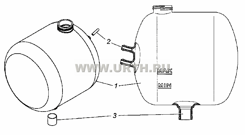 5320-1311010-30 Бачок расширительный в сборе 5320-1311010-30 Бачок расширительный в сборе