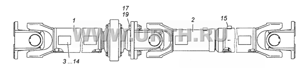 6350-2201006-10 Валы карданные в сборе