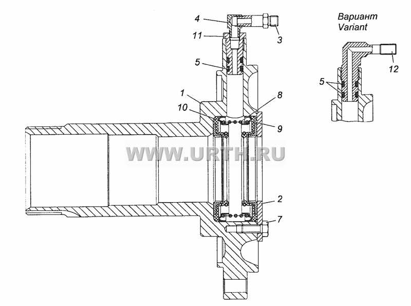 43114-2401081 Цапфа заднего моста левая