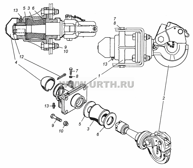 4310-2707210 Прибор буксирный в сборе 4310-2707210 Прибор буксирный в сборе