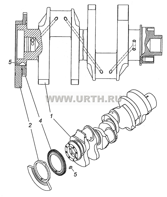 740.50-1005008 Вал коленчатый