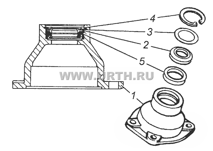 4310-3401720 Крышка корпуса с манжетами в сборе 4310-3401720 Крышка корпуса с манжетами в сборе