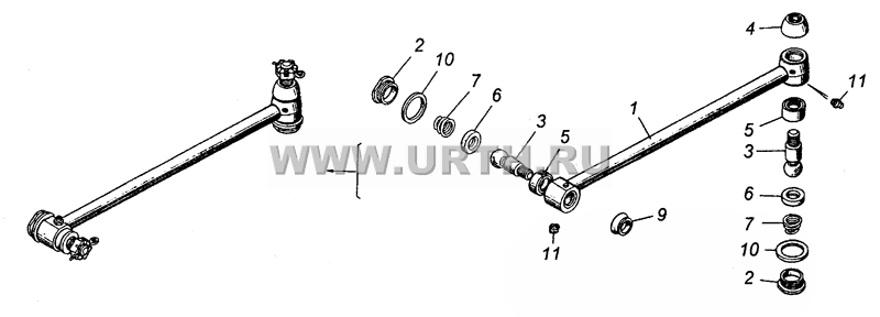 4310-3414010 Тяга сошки рулевого управления
