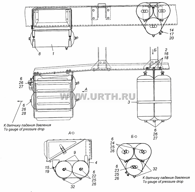 4310-3500013-10 Установка воздушных ресиверов 4310-3500013-10 Установка воздушных ресиверов