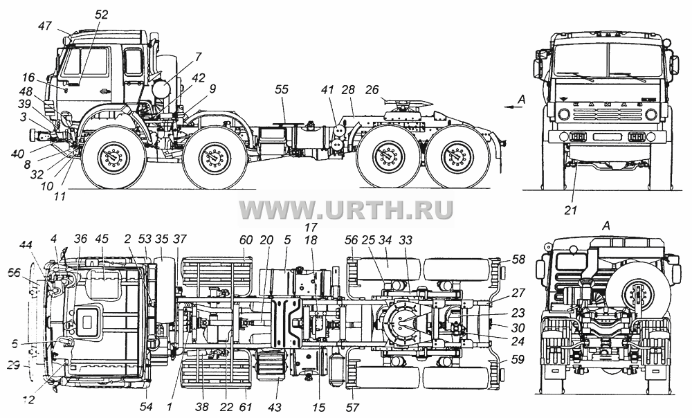6450-0000310 Автомобиль КАМАЗ-6450