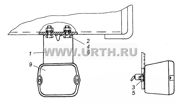 43114-3716006 Установка фонаря заднего хода 43114-3716006 Установка фонаря заднего хода
