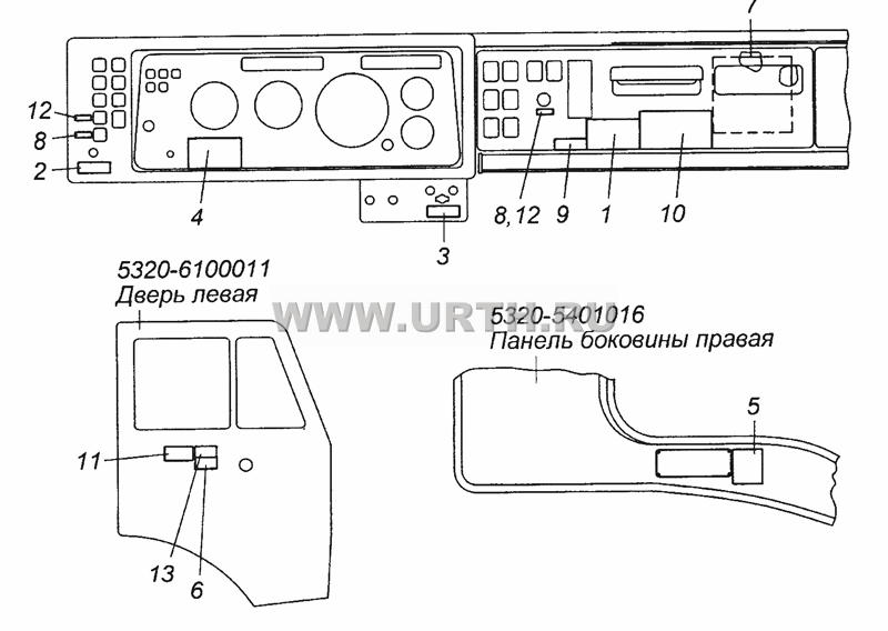 5320-3903001 Установка инструкционных табличек