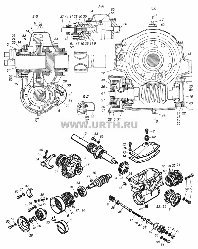 4310-4501014 Редуктор лебедки в сборе 4310-4501014 Редуктор лебедки в сборе