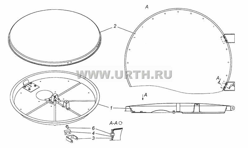 5350-5713012 Панель крышки люка в сборе