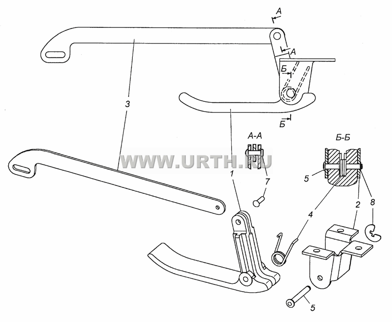 5350-5713330 Привод замка крышки люка 5350-5713330 Привод замка крышки люка