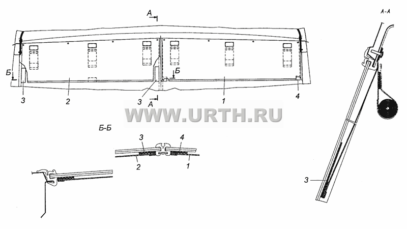 43114-8205304 Установка штор светозащитных ветрового окна