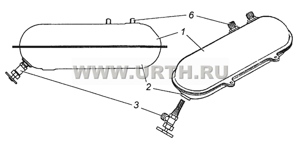 5320-1015262 Бачок топливный в сборе