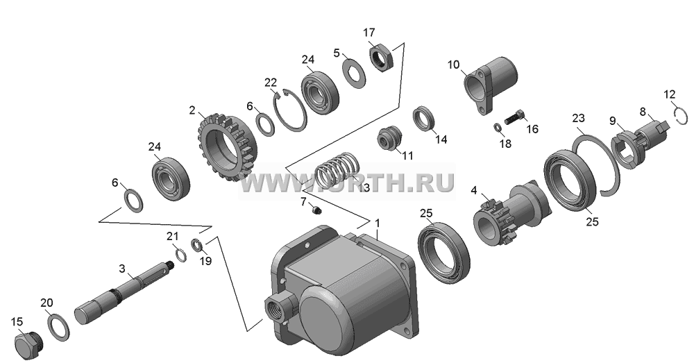 Коробка отбора мощности 5511-4202010-20
