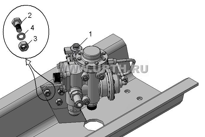 Установка блока управления 5511-8607001-20