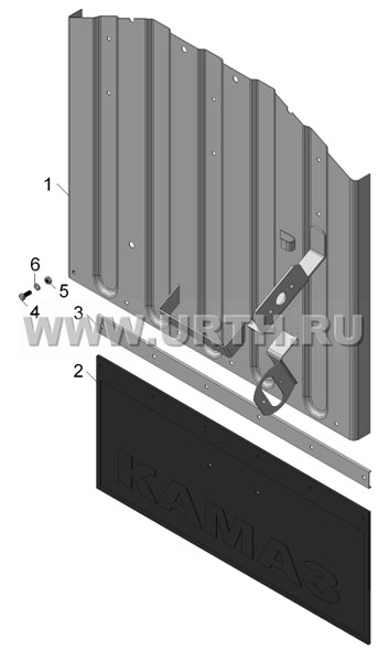 45142-8404268 Брызговик заднего крыла правый