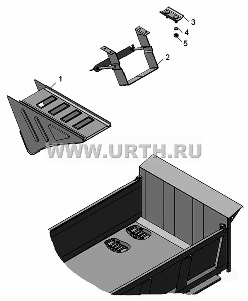 45142-3927002  Установка противооткатных упоров