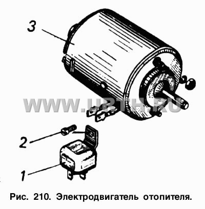 Электродвигатель отопителя Электродвигатель отопителя