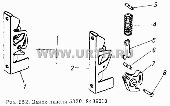 Замок панели