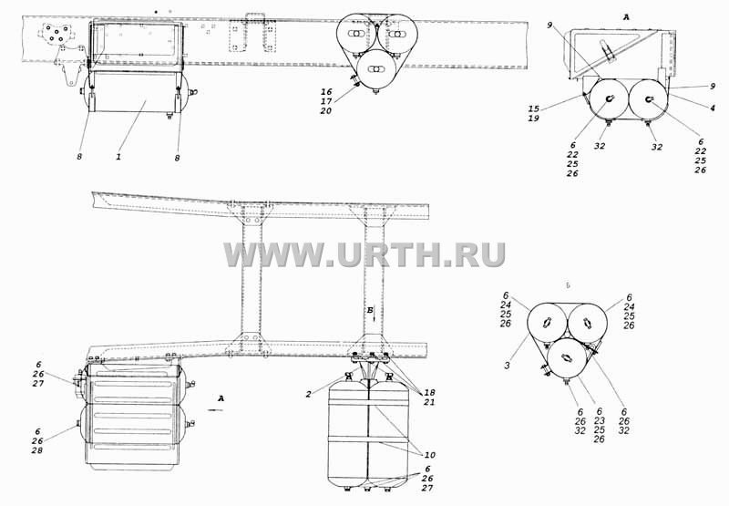Установка воздушных ресиверов