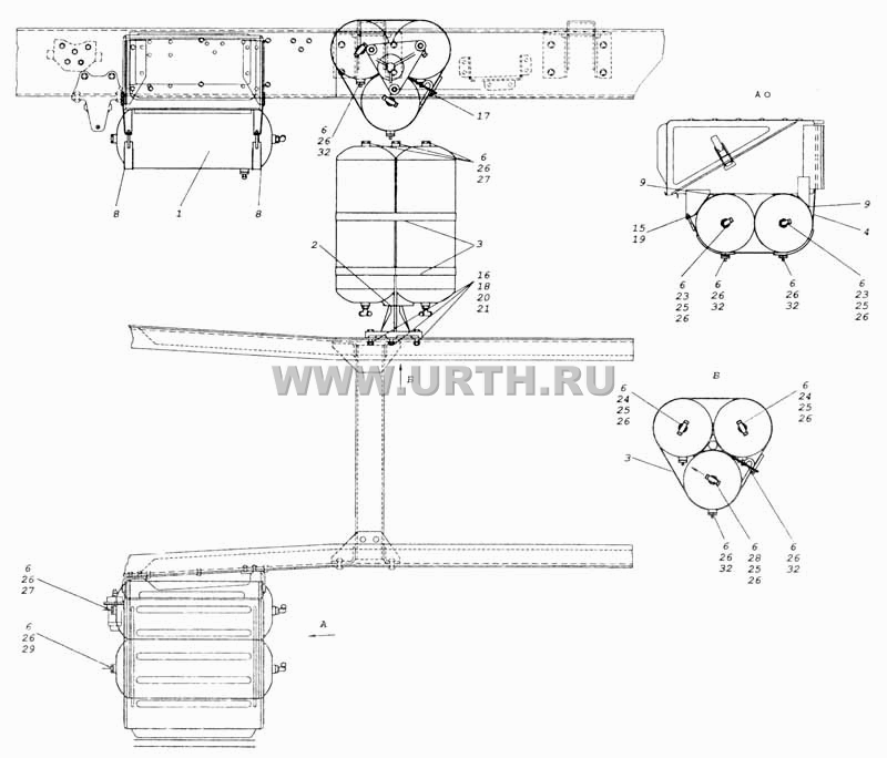 Установка воздушных ресиверов Установка воздушных ресиверов