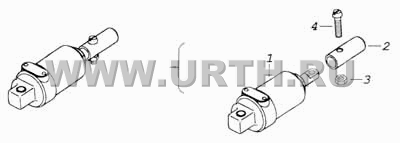 Цилиндр пневматический 30x25 с тягой Цилиндр пневматический 30x25 с тягой