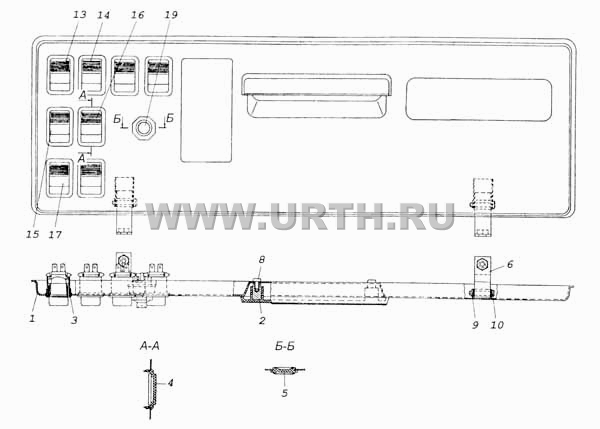 Панель выключателей Панель выключателей