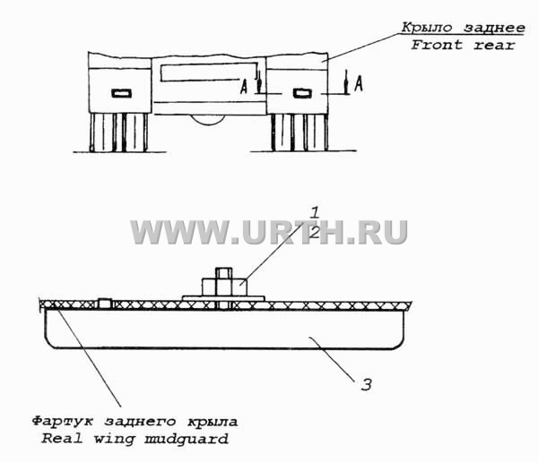 Установка задних световозвращателей