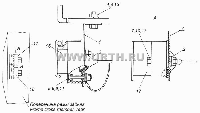 Установка розеток прицепа Установка розеток прицепа