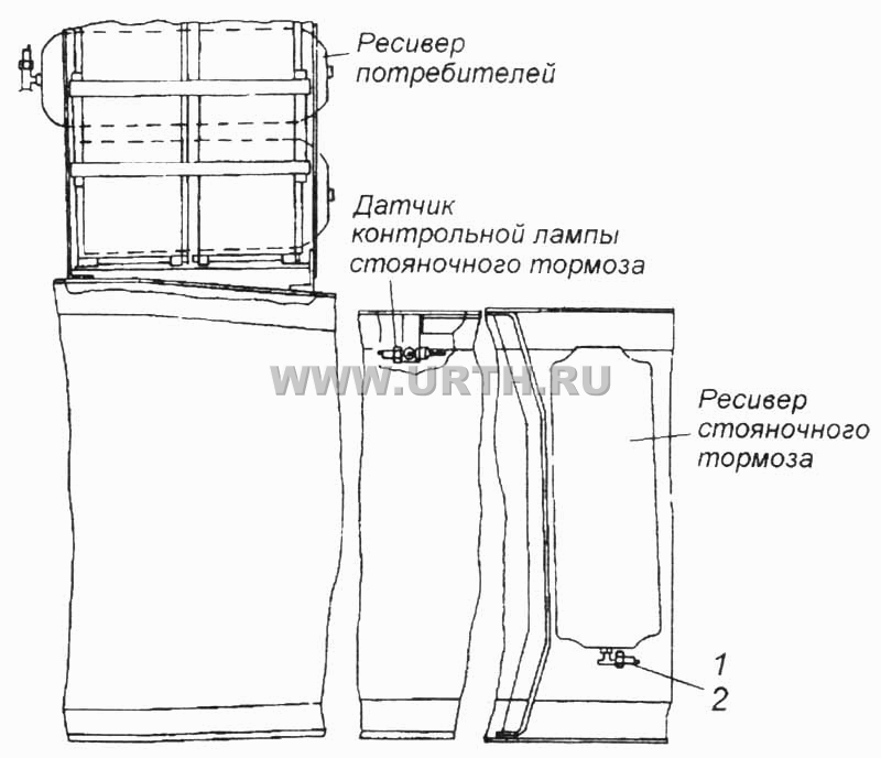 Установка датчиков аварийного давления воздуха Установка датчиков аварийного давления воздуха