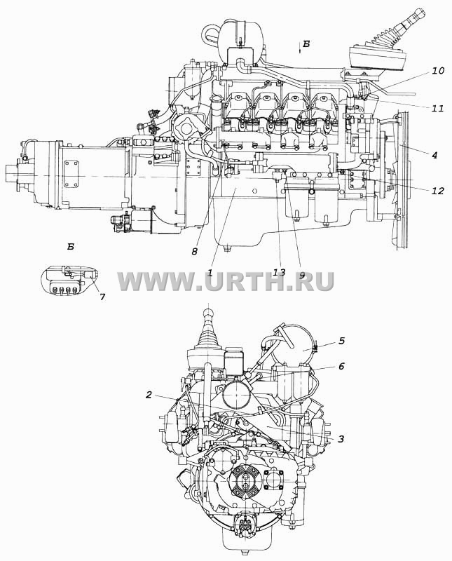 Агрегат силовой укомплектованный для установки на автомобиль Агрегат силовой укомплектованный для установки на автомобиль
