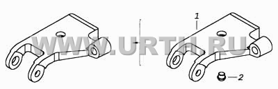 Кронштейн амортизатора левый в сборе. Кронштейн амортизатора правый в сборе