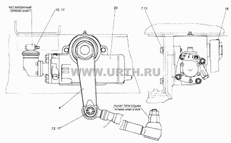 Установка рулевого механизма Установка рулевого механизма
