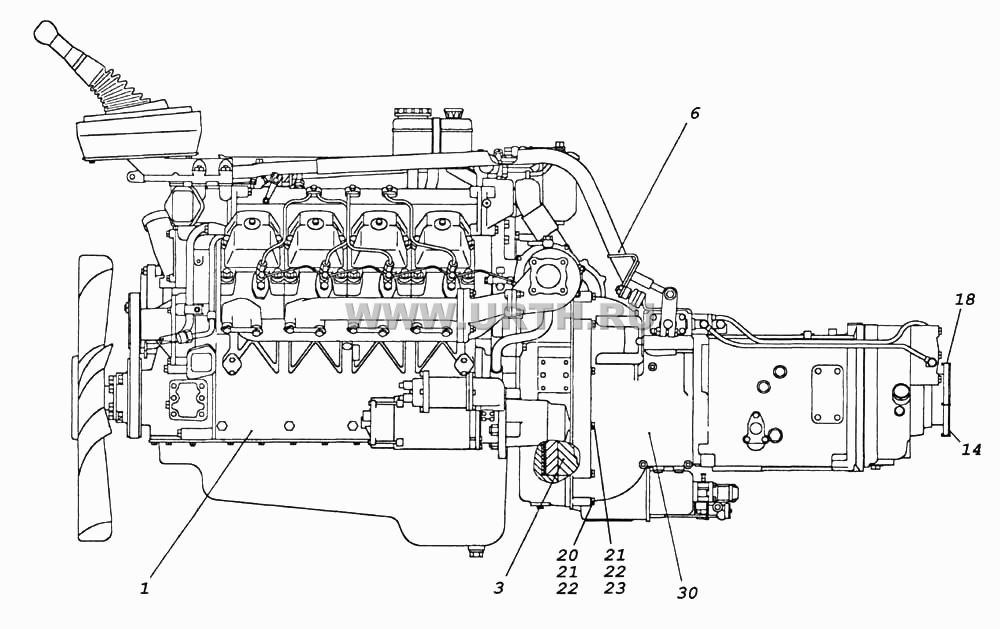 Агрегат силовой 740.50-360 Агрегат силовой 740.50-360