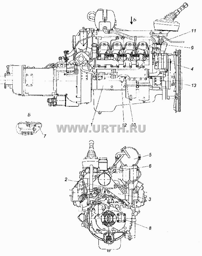 Агрегат силовой, укомплектованный для установки на автомобиль Агрегат силовой, укомплектованный для установки на автомобиль