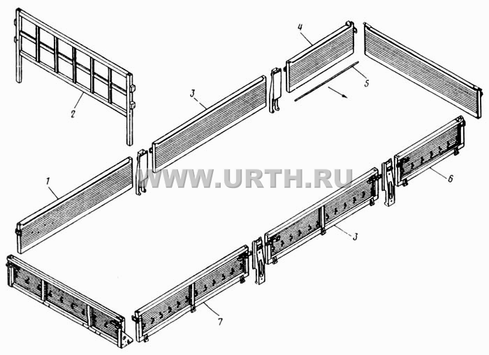 Основные борта платформы (53215)