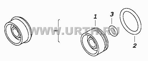 Уплотнения поршня выключения сцепления Уплотнения поршня выключения сцепления