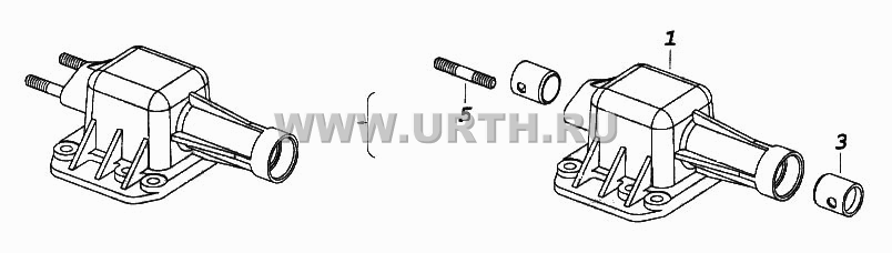 Опора рычага переключения передач Опора рычага переключения передач