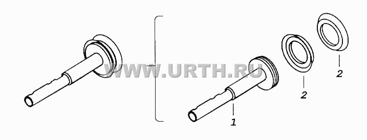 Поршень с манжетами Поршень с манжетами