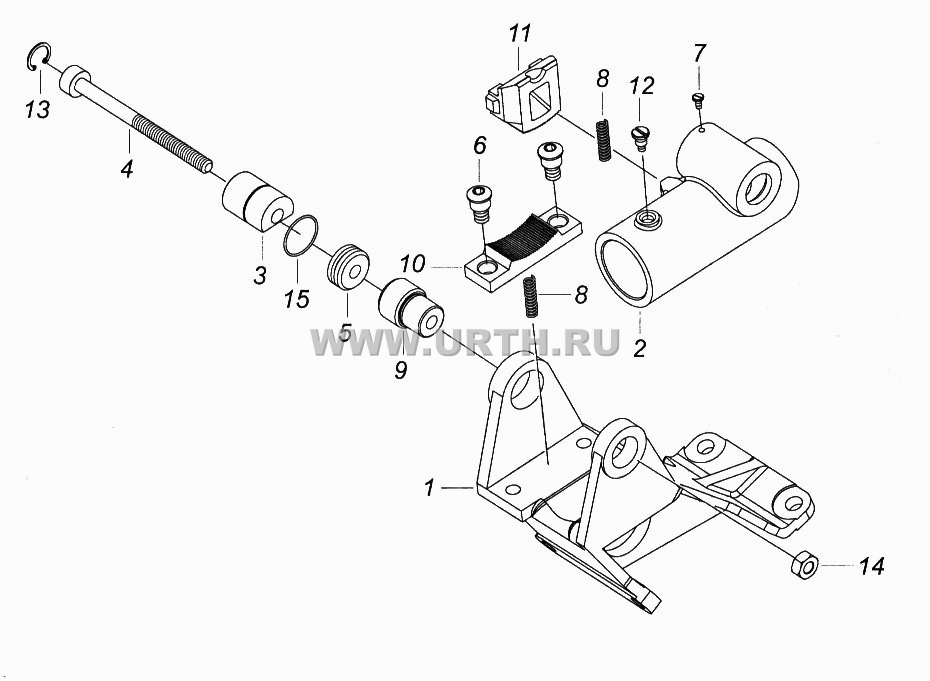 Корпус колонки с кронштейном рулевого управления Корпус колонки с кронштейном рулевого управления