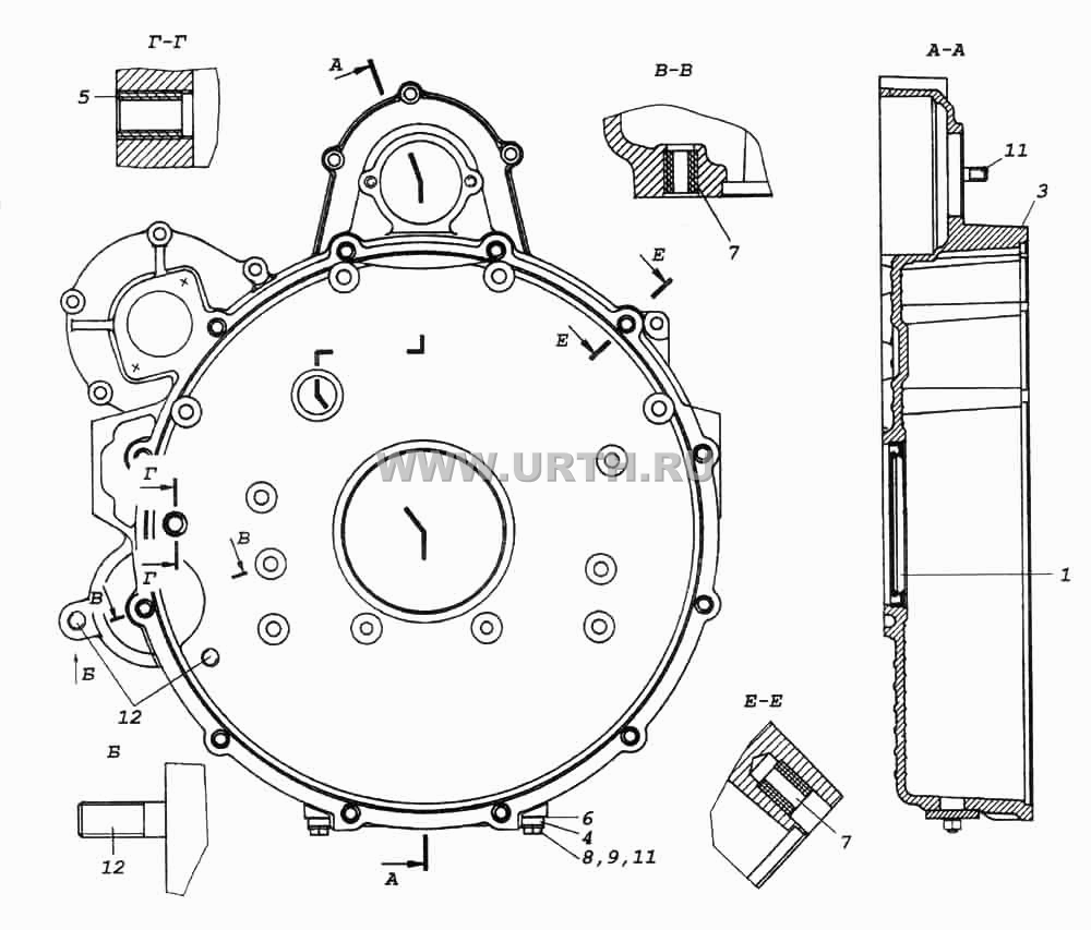 Картер маховика Картер маховика