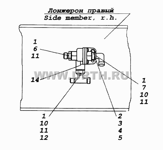 Установка клапана двухмагистрального Установка клапана двухмагистрального
