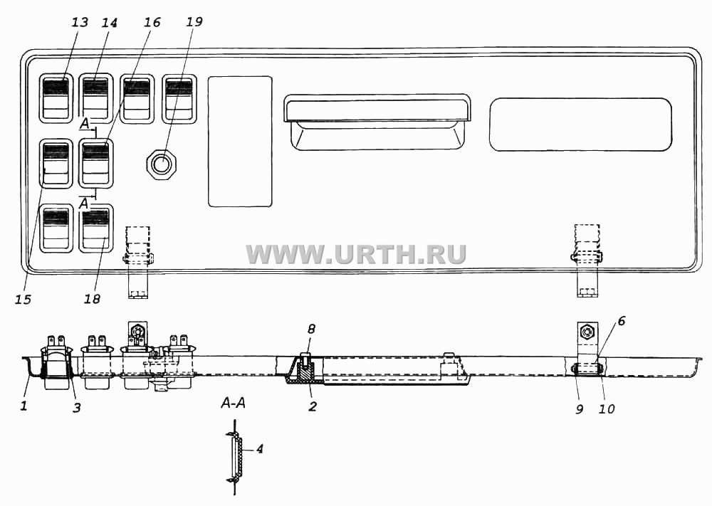 Панель выключателей Панель выключателей