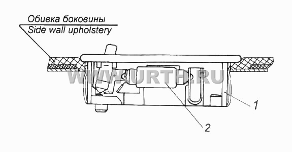 Установка плафона освещения спального места Установка плафона освещения спального места