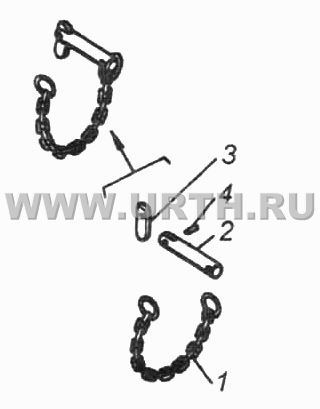 Шпилька стопорная